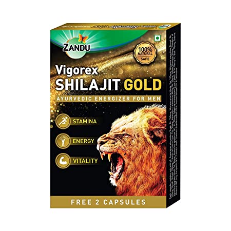 Zandu Vigorex Shilajit Gold Capsule is an Ayurvedic energizer for men. It is enriched with various herbs and minerals which help provide stamina, energy and vigor.