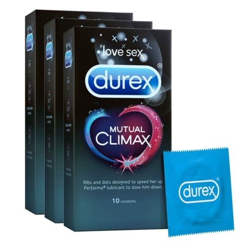 Durex Mutual Climax Condoms - 10s Count (Pack of 3)